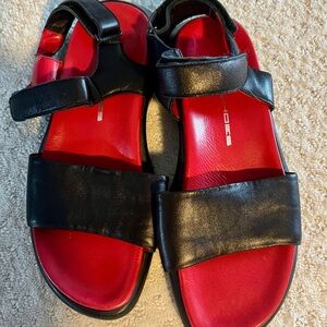 K+S Shoes Red box Black and Red leather Sandals
Size 37, never worn